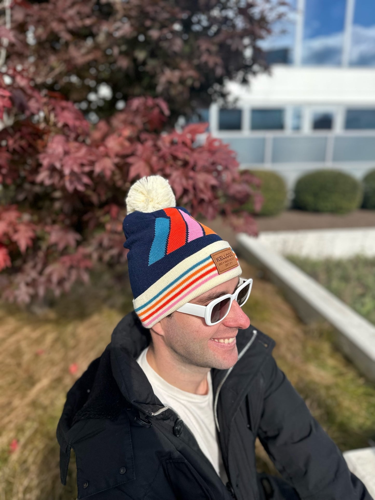 Retro Pom Beanie
