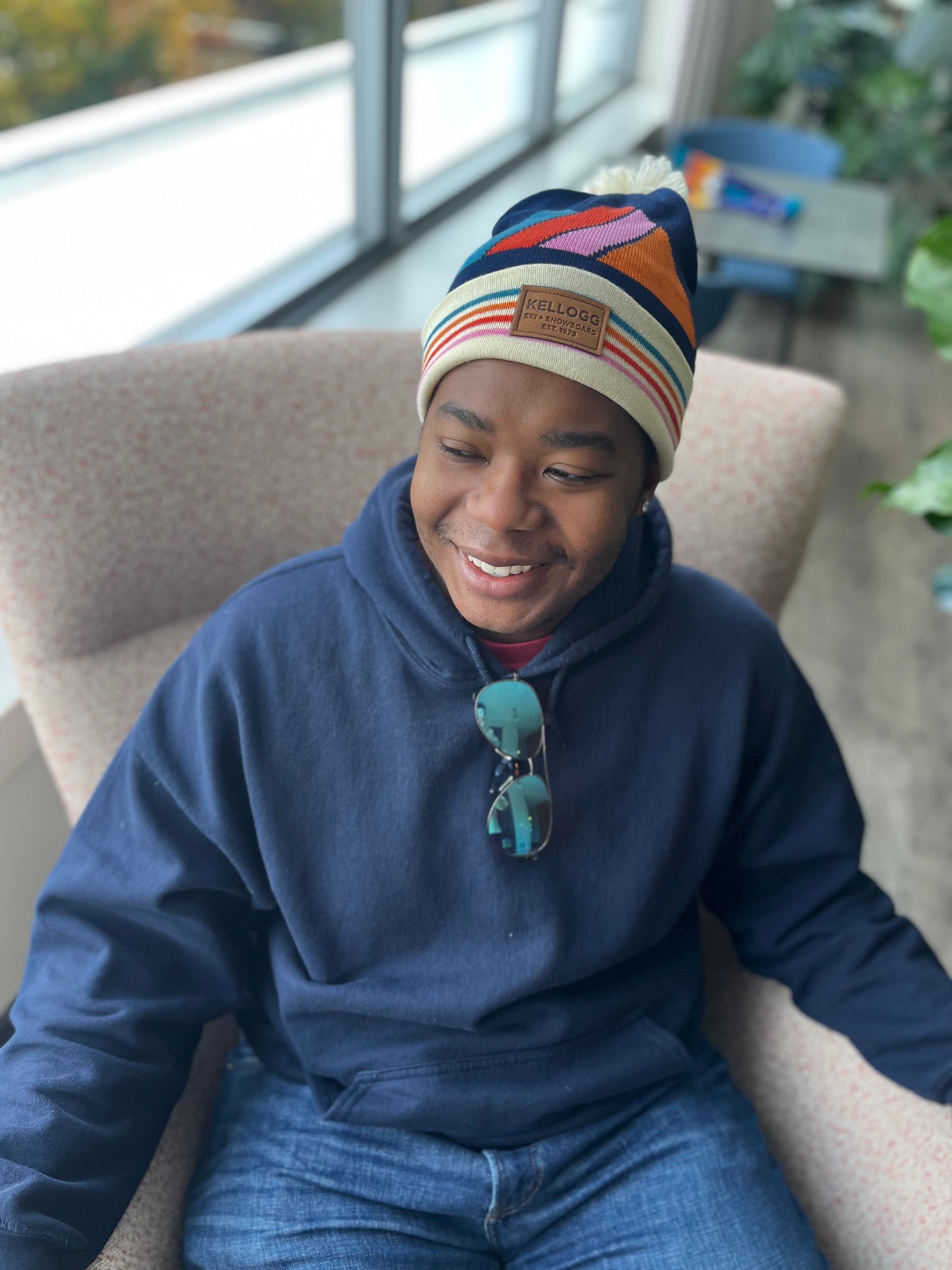 Retro Pom Beanie