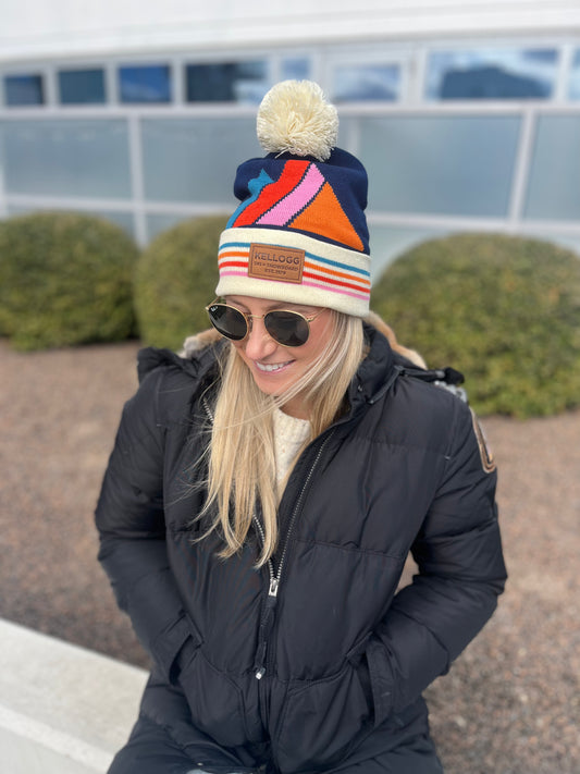 Retro Pom Beanie